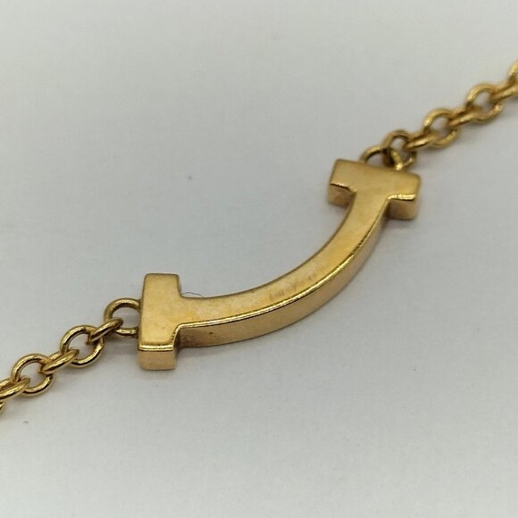 Tiffany and Co. Bracelet T Smile Gold mon-606-091525 - Picture 4 of 9